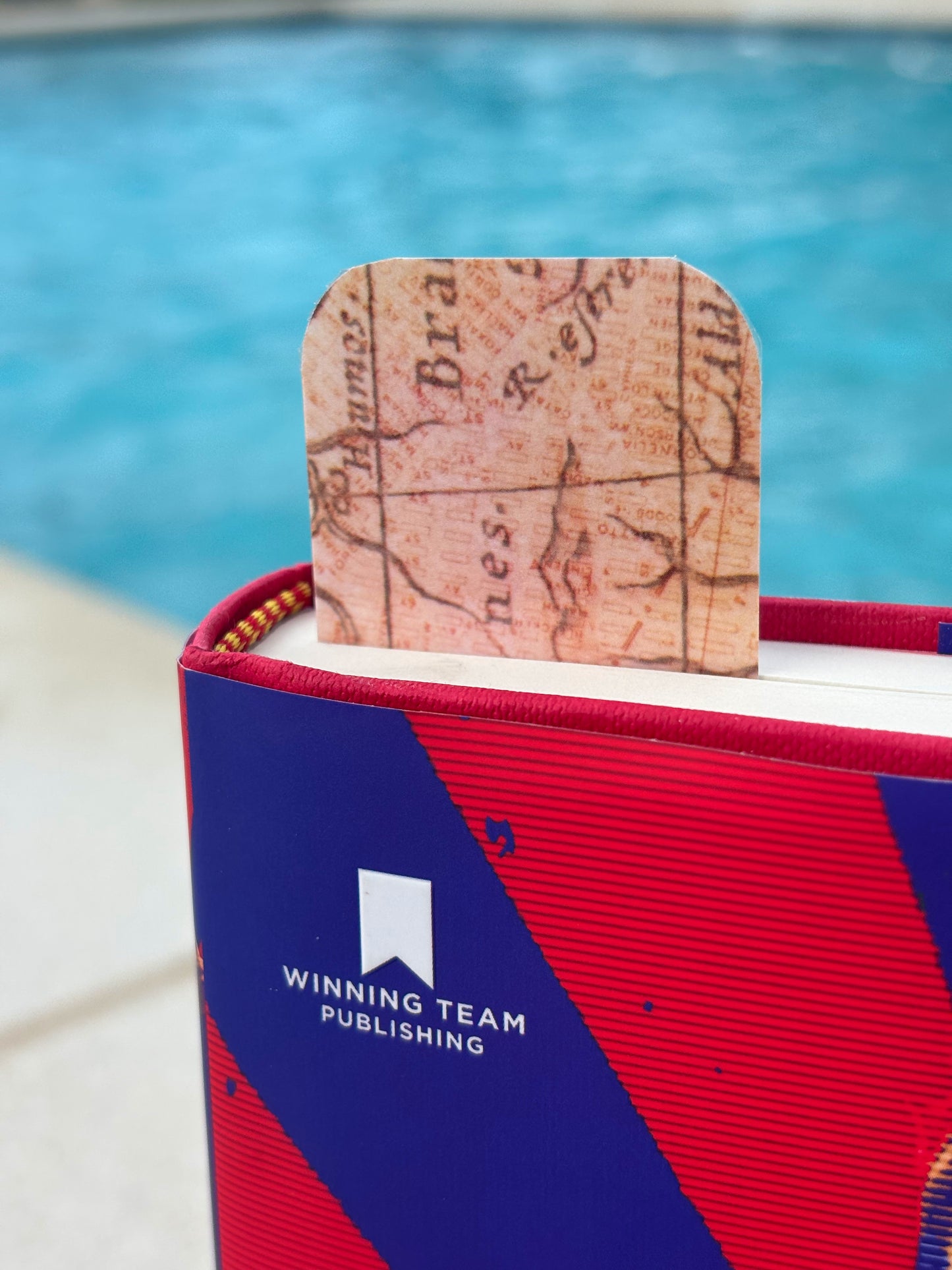 Map & Flower Bookmark