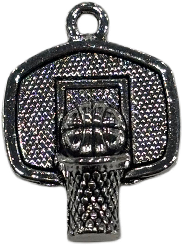 Silver Basketball Charm