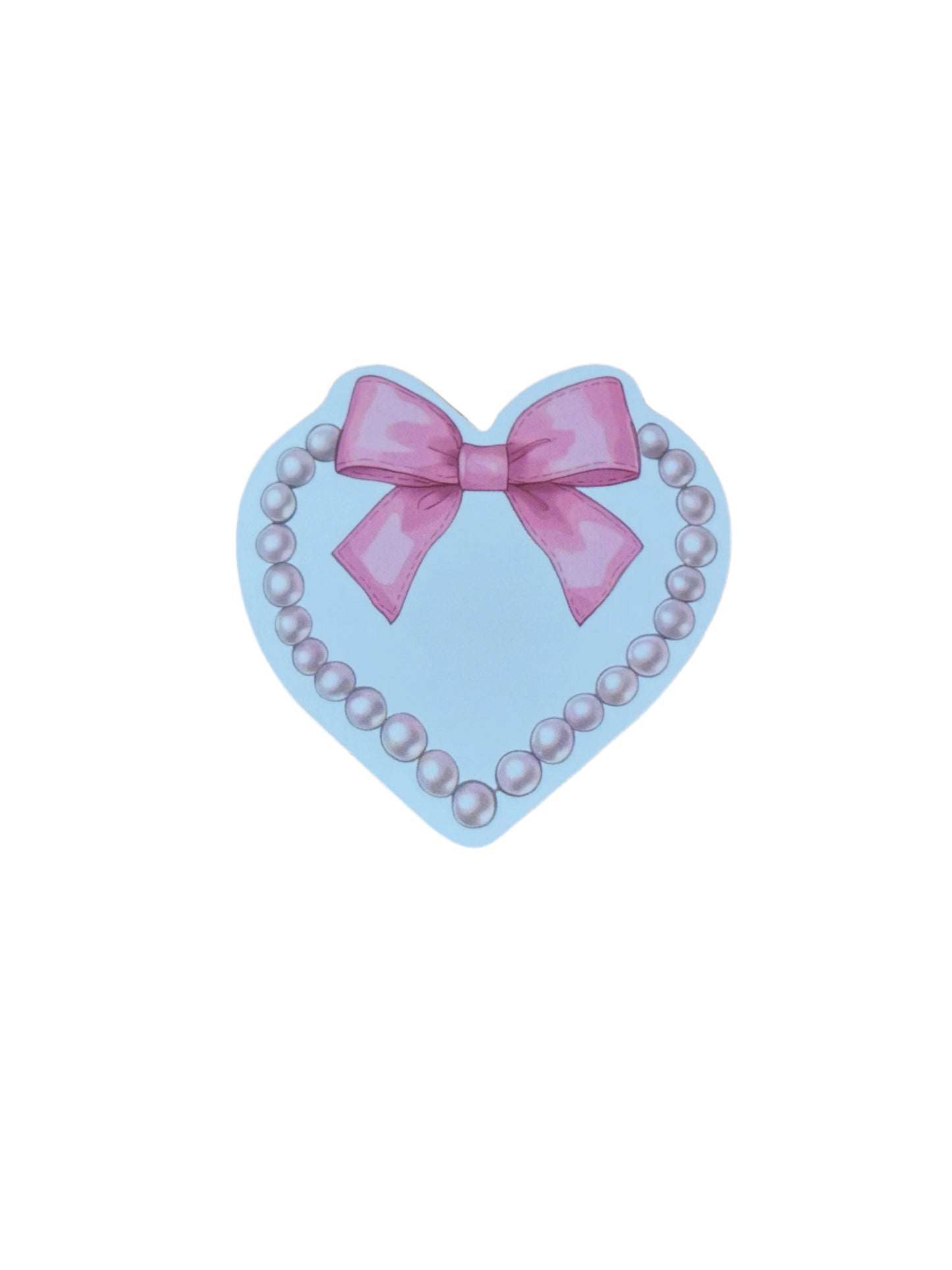 Pearled Heart Sticker