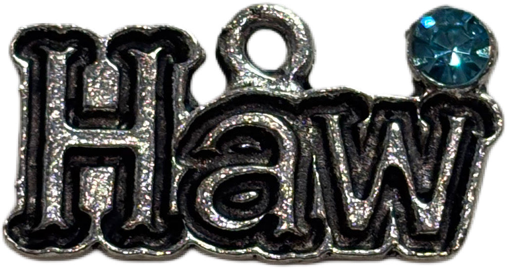 Silver "Haw" Charm