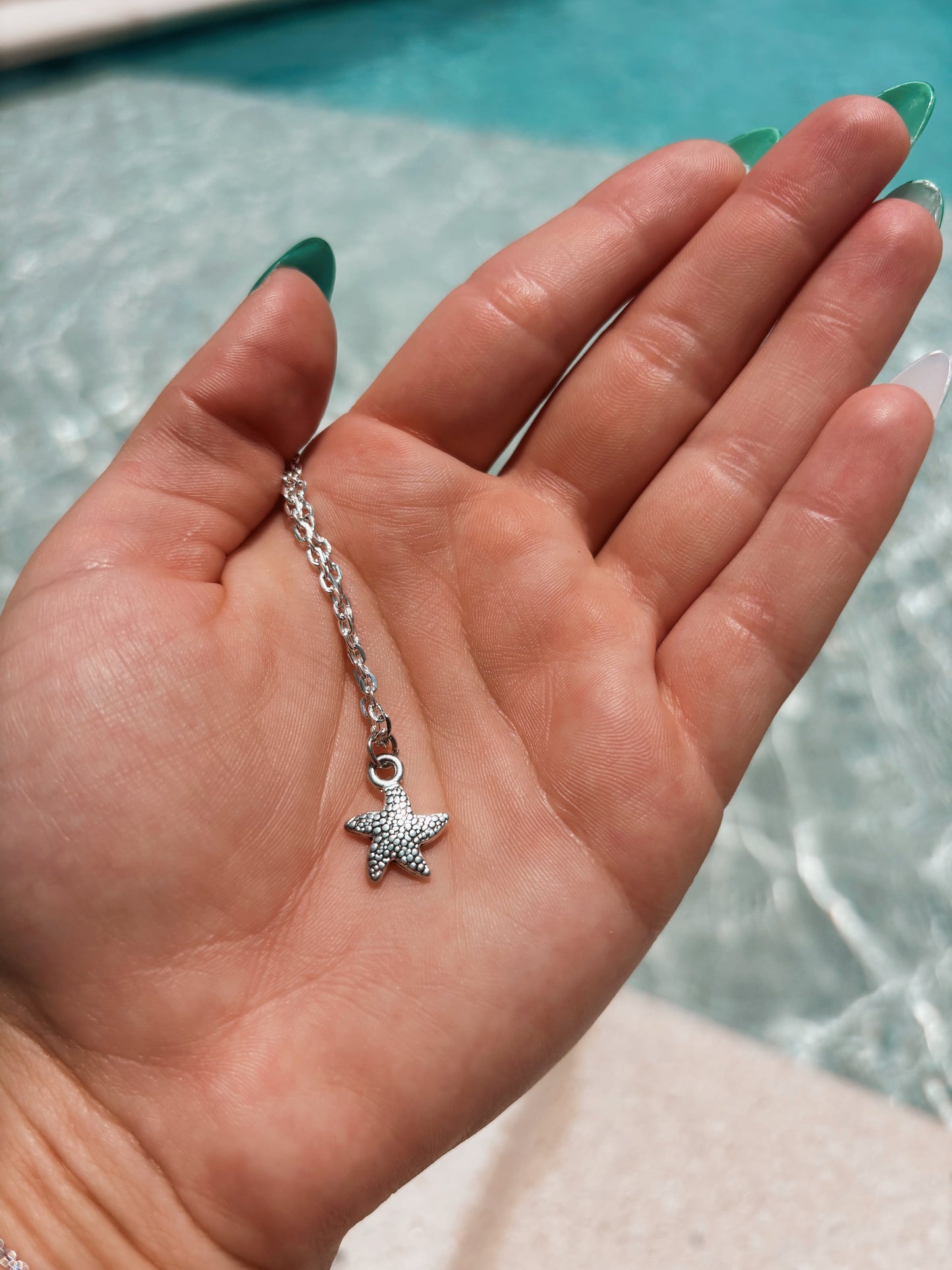 Silver Starfish Necklace