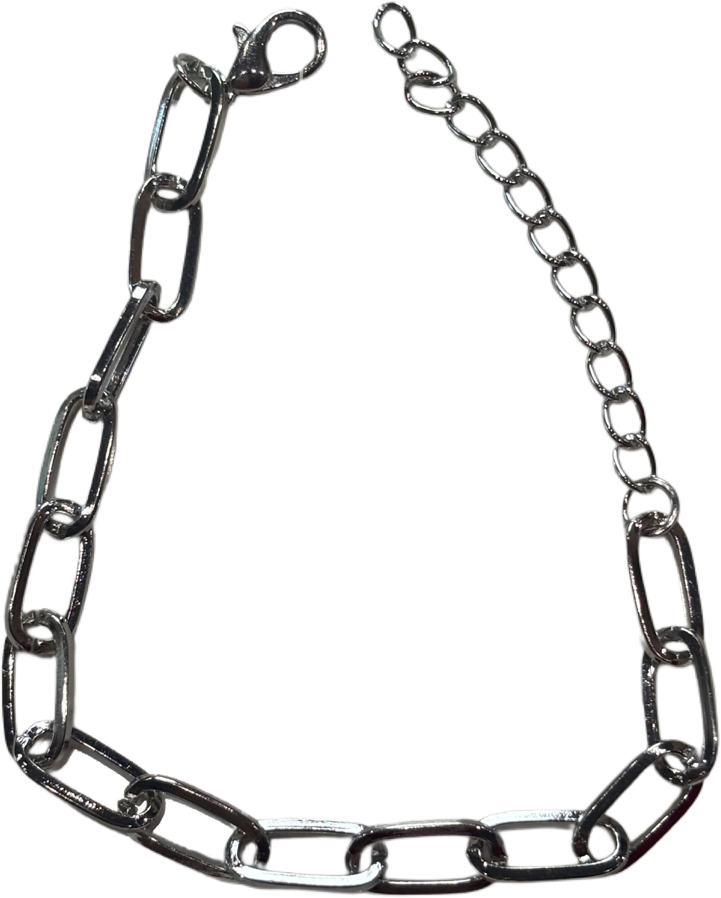 Silver Lobster Clasp Bracelet Chain