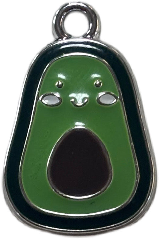 Silver Avocado Charm