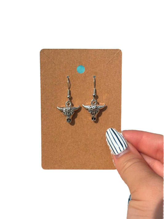 Western Small Longhorn Earrings