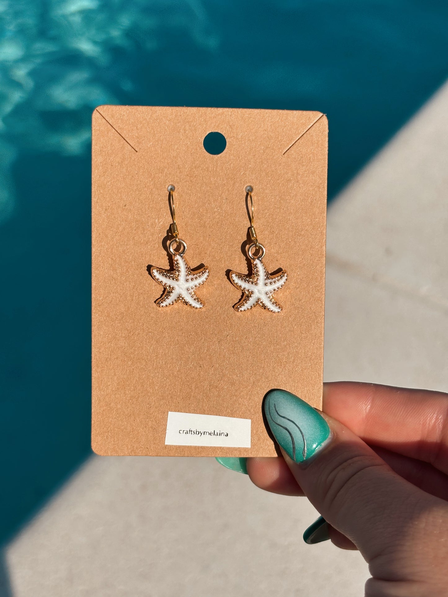 Gold Starfish Earrings
