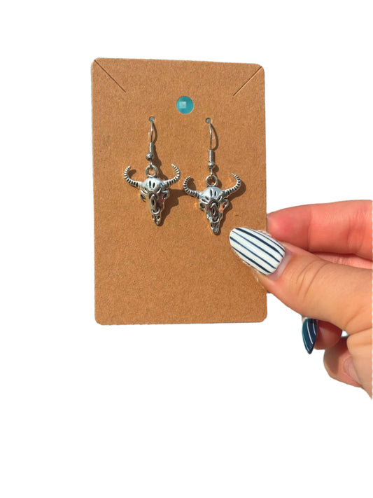 Western Large Longhorn Earrings