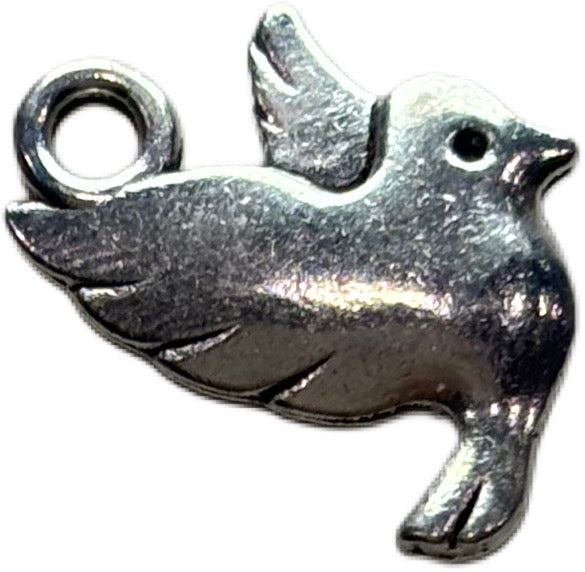 Silver Bird Charm