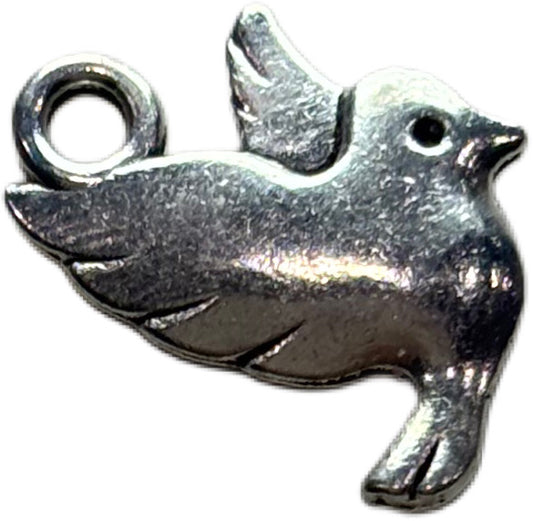 Silver Bird Charm