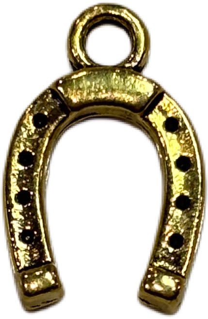 Small Gold Horeshoe Charm
