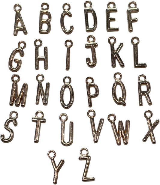 Gold Skinny Letter Charm