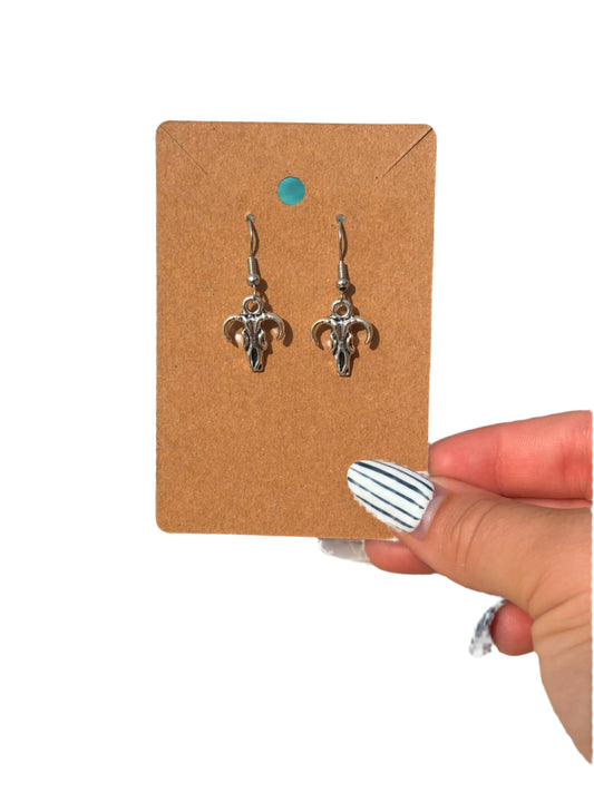 Western Curved Longhorn Earrings