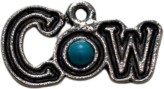 Silver Western "Cow" Charm