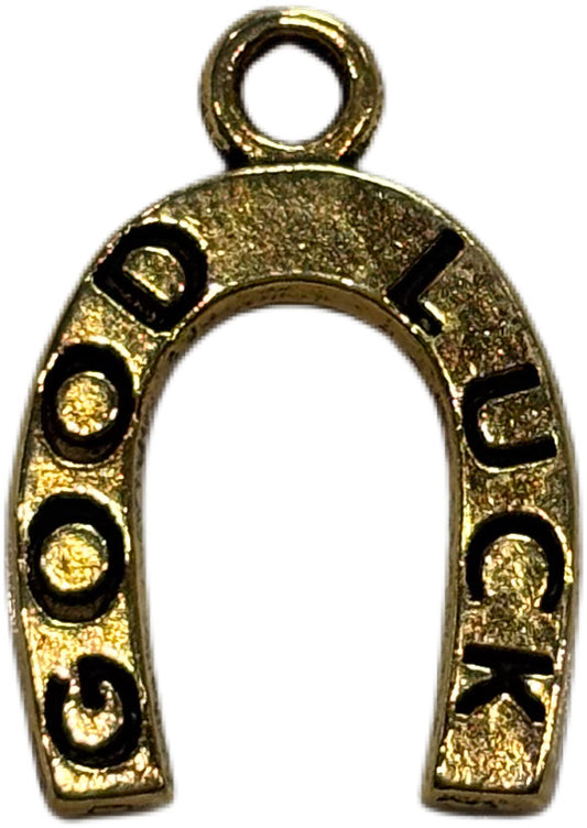 Gold Western Horeshoe Charm