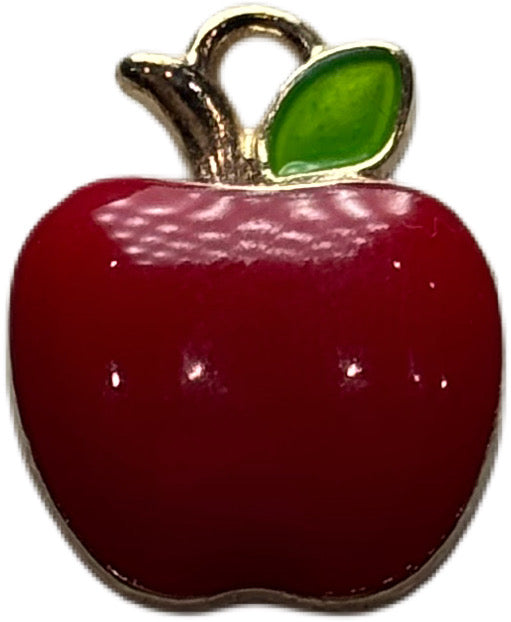 Silver Apple Charm