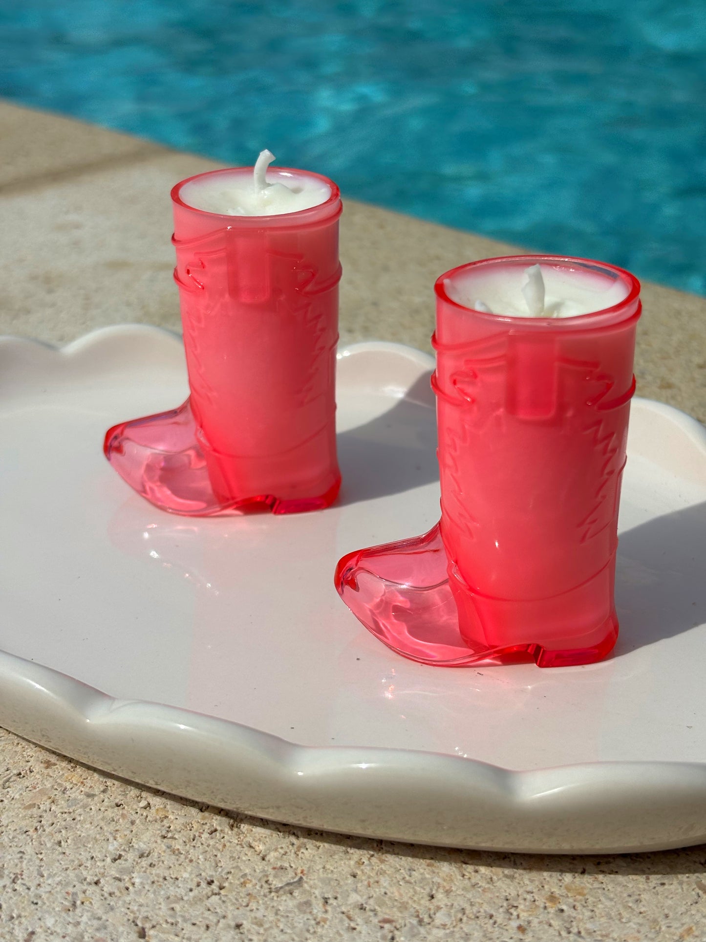 Cowgirl Boot Candle Decor